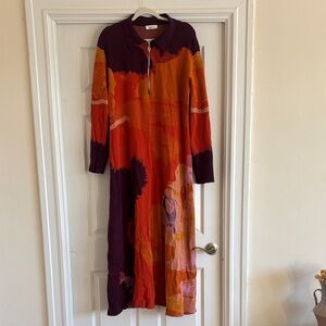 Vibrant Multicolor Long Sleeve Dress